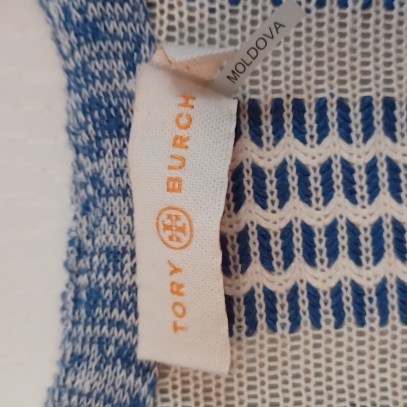 Tory Burch Gwen Fringe Trim Linen Tunic sz XS - Picture 4 of 9